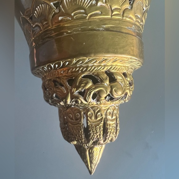 Antique Persian Repoussé Metal Lantern - Picture 12 of 12